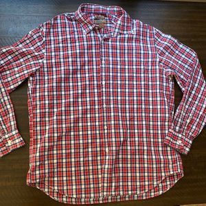 Plaid Dapper Dress Shirt With Long Sleeves